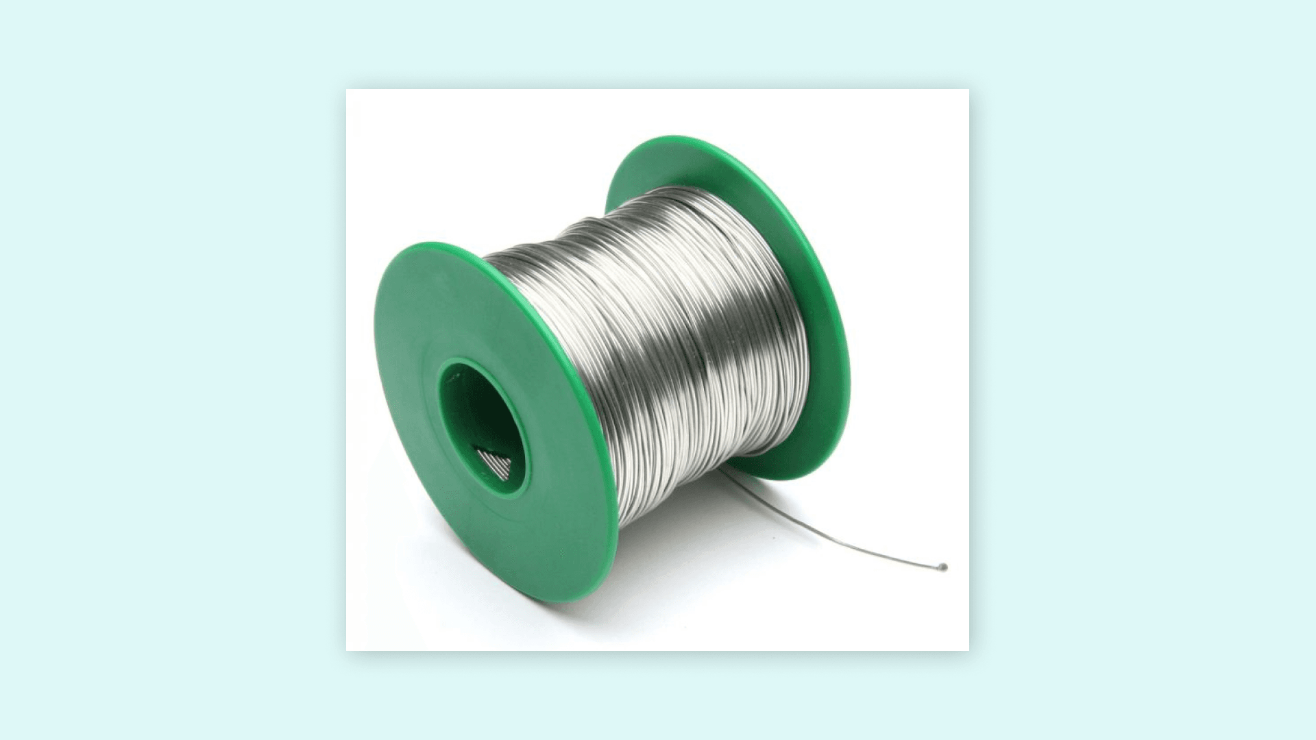 Solder wire commonly used for soldering.