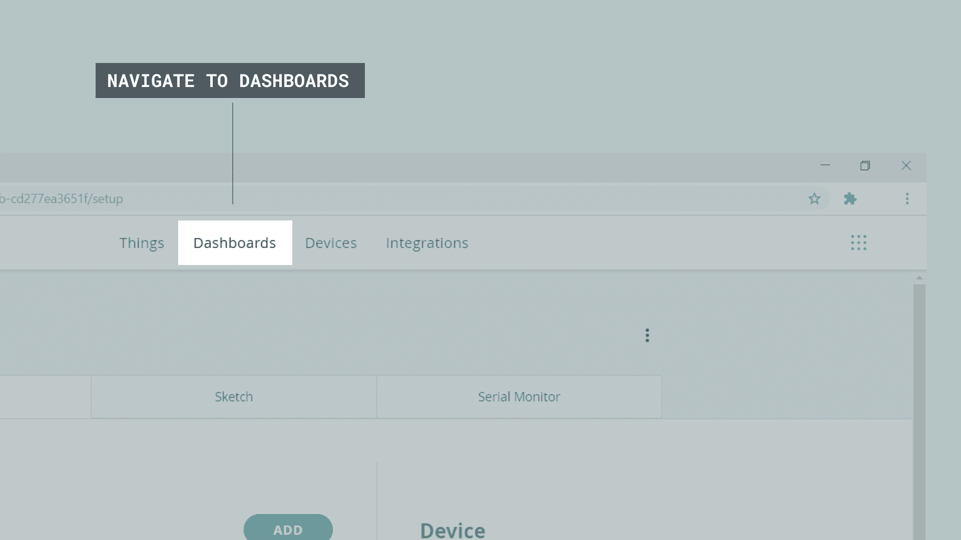 Navigating to dashboards.