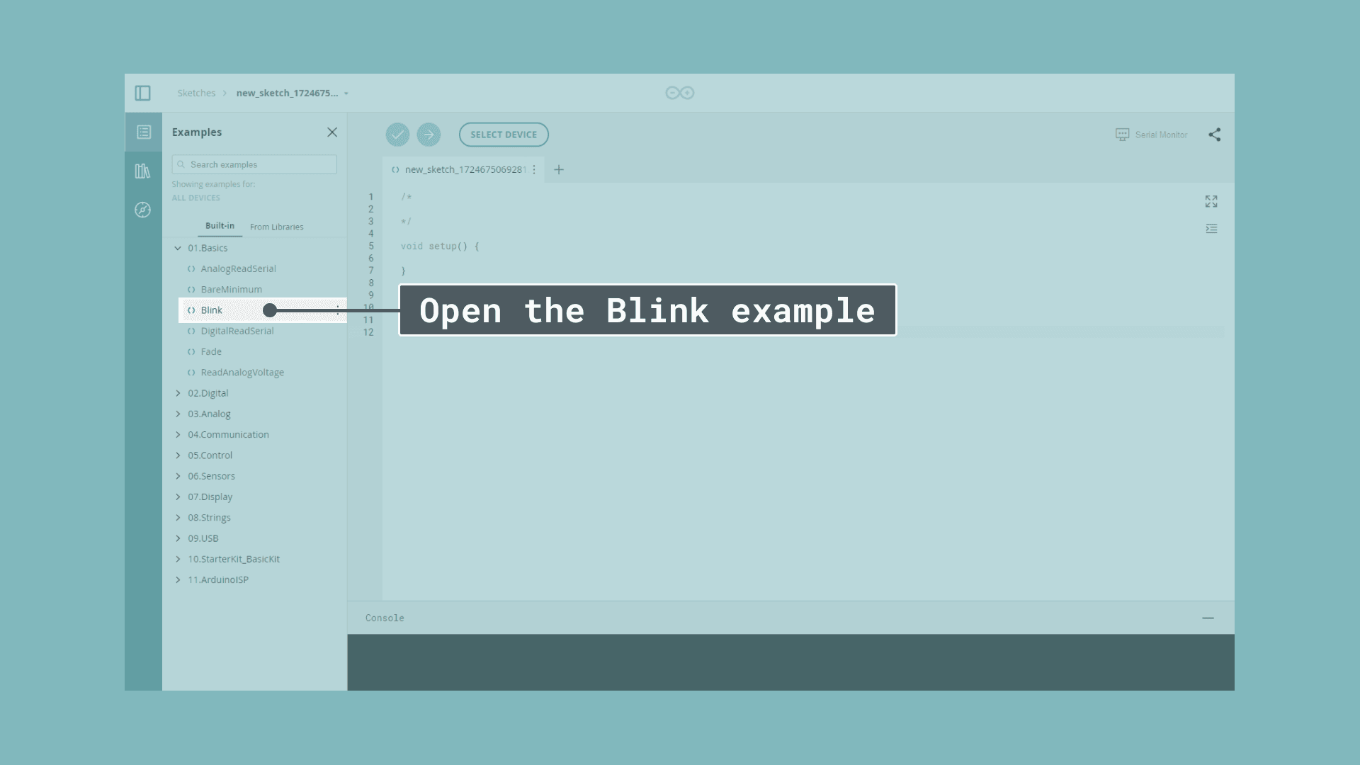 Finding an example